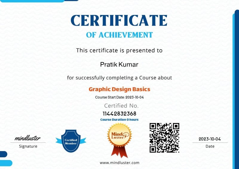 Graphic Design Basics Certificate